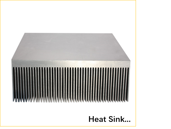 CNC Machined Skived Aluminum Heat Sink