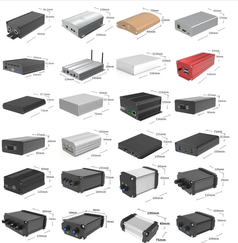 1590b Aluminum Enclosure Custom Aluminum Enclosure A6063 T5 2